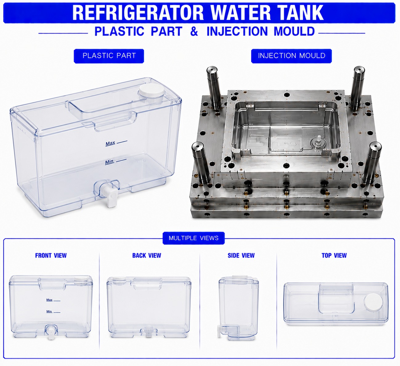 Refrigerator Plastic Water Tank